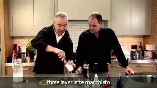 aerolatte  milk frother makes three layer caffè latte macchiato [upl. by Christenson14]