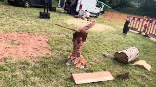 A fabulous range of wooden sculpture at Caerleon festival 2024 [upl. by Marlowe]