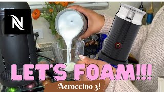 How To Foam Milk With Aeroccino 3 Make Coffee With Foam Tips amp Tricks  Easy Foamed Latte Recipe [upl. by Arba]