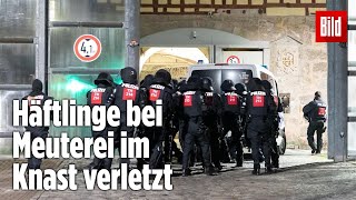 Gefängnismeuterei Polizei stürmt Knast in Thüringen  JVA Untermaßfeld [upl. by Okiruy]