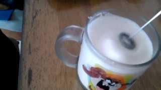 Aerolatte Review Frothing Cold Milk In Under 1 Minute [upl. by Hulda]